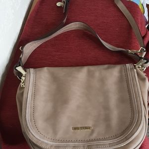 Steve Madden suede trimmed saddle bag